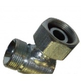 Уголок S30*30 (М24*1,5-М24*1,5) c гайкой