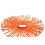 Диск щеточный полипропиленовый 120Х550 мм.( Оранжевый ) ступен.