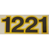 Наклейка ( надпись ) "1221"