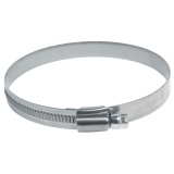 Хомут 130-150 мм, ширина 9мм, ленточный, W2-Нержавеющая сталь, болтовое крепление "Автомагнат"