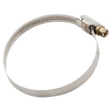 Хомут 50-70 мм, ширина 9мм, ленточный, W2-Нержавеющая сталь, болтовое крепление "Автомагнат" (50)