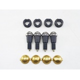 Шкворень поворотного кулака УАЗ-Hunter, Patriot латунь 2 уса (к-т 4 шт) н/о без ключа "Автомагнат"