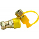 Разъем пневматический М16х1,5 ЖЁЛТЫЙ (Муфта разрывная воздушная) "Автомагнат" (50)