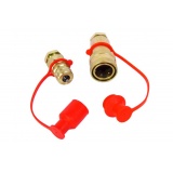 Разъем пневматический М16х1,5 КРАСНЫЙ (Муфта разрывная воздушная) "Автомагнат" (50)