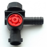 Отсечное устройство шлангового типа d14 с гаечным крепежом левое N