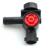 Отсечное устройство шлангового типа d14 с гаечным крепежом правое N