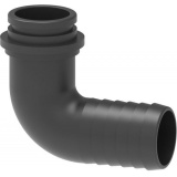 Патрубок (колено) угловой 90° d50 под накидную гайку 2"