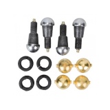 Шкворень поворотного кулака УАЗ-Hunter, Patriot латунь 2 уса (к-т 4 шт) н/о без ключа "MetalPart"