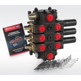 Гидрораспределитель МТЗ-1221 с фиксацией на 3-ем золотнике в положении "Подъем" (аналог РП70-1221.1)