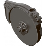 Сошник широкорядный в сборе, со смещением (2-х дисковый, сталь 65Г) (Алмаз РЗЗ)