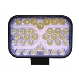 Фара прямоугольная, со встроенным стробоскопом, направленный свет, 80 диодов, 80W, 12/24V ( Упак. -