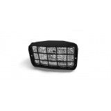 Фара рабочая прямоугольная С РЕШЕТКОЙ, C ЛАМПОЙ Н3 галоген ( Упак.- 12 шт.)