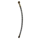 Маслопровод компрессора  резиновый, Д-260 ( L=410 мм ) МЕТ. оплетка