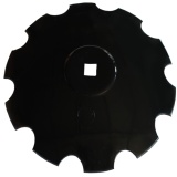 Диск «Ромашка» D=660 тол. 6мм, площадка 165мм, центр. кв. отв. 40х40мм