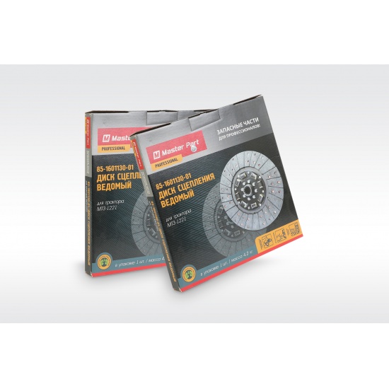 Диск сцепления МТЗ-80/82/1221 ( РЕЗИНОВЫЙ демпфер,безасбестовые накладки ) ( Упак.- 5 шт ) - 1