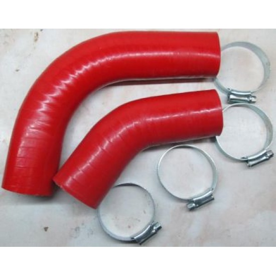 Комплект патрубков верх./ниж. с хомутами ( СИЛИКОН  ) МТЗ-80,82 ( 70-1303001 +50-1303062 ) - 1