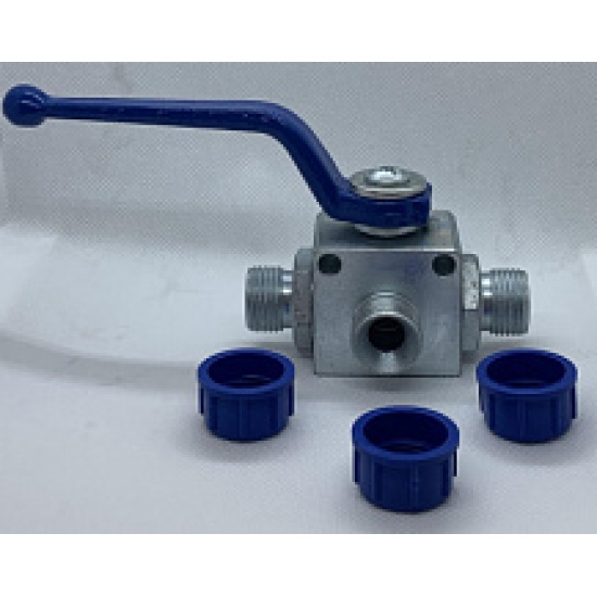 Кран гидравлический 3-х ходовой (M20*1.5-M20*1.5-M20*1.5) AGROIMPULS - 1