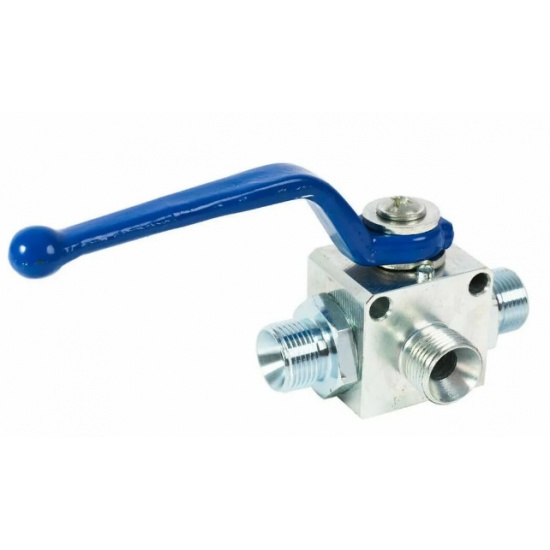 Кран гидравлический 3-х ходовой (М27*1,5-М27*1,5-М27*1,5) AGROIMPULS - 1