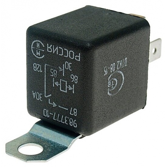 Реле 4-контактное с кронштейном, 12В, 30А ( ан. 90.3747-10 , 75.3777-10 ) - 1