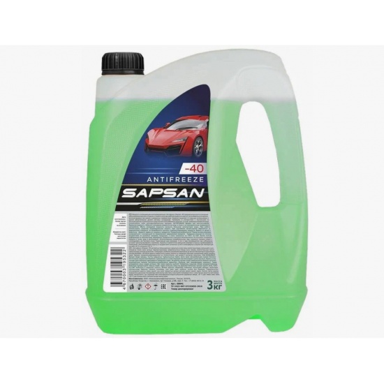 Антифриз зеленый -40 3кг (SAPSAN) - 1