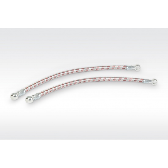 Топливопровод в МЕТАЛЛИЧЕСКОЙ ОПЛЕТКЕ ( L=460, вн.d штуц.=14 ) ( Упак. - 10 шт.) - 1