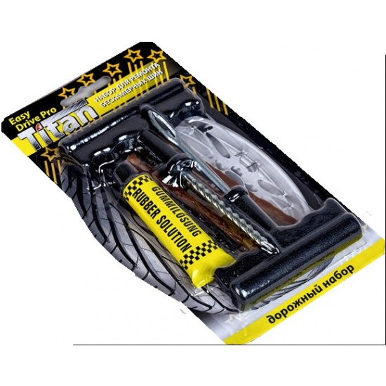 Набор для шиномонтажа ТИТАН-609-(2шила+жгут+клей) (80) - 1