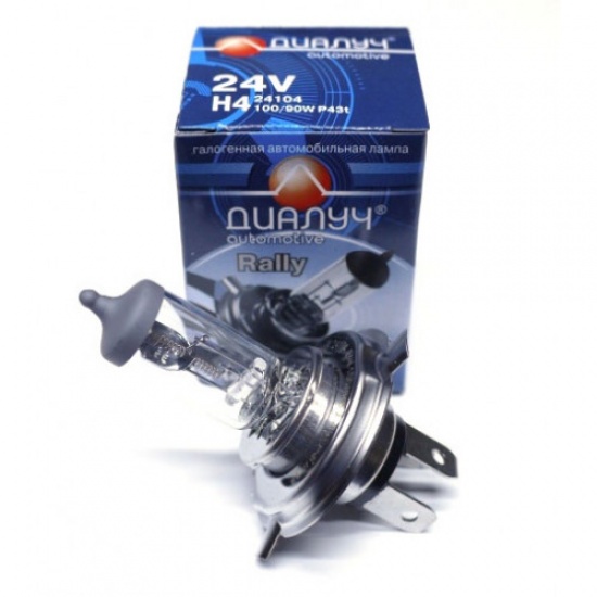 Автомобильная лампа H4 24V 100/90W P43t (24104) - 1