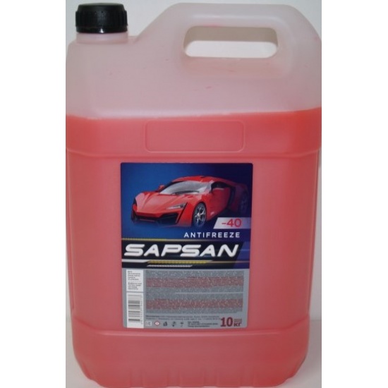 Антифриз красный -40 10кг (SAPSAN) - 1