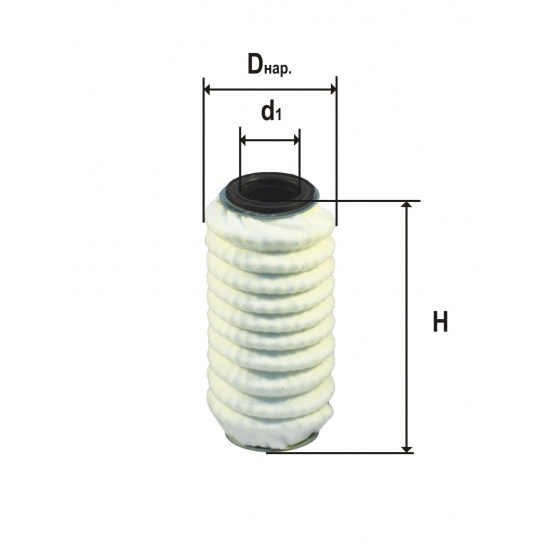 Фильтр масляный ЯМЗ (KF5841 SP) (ДФМ 4907) нить (DIFA) - 1