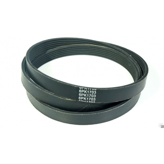 Ремень 1703 (6РК) генератора КАМАЗ-6520 (аналог 740.20-1307170) "ПРАМО" - 1