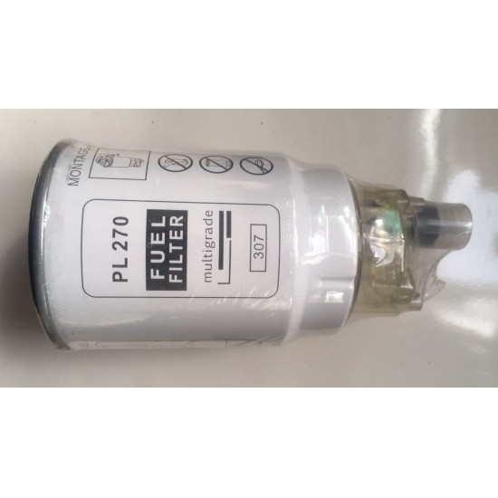 Фильтр топливный КАМАЗ (PL270) (NF3502K) (KF4270 PR) (ДФТ 1827) с отстойником (King Filters) - 1