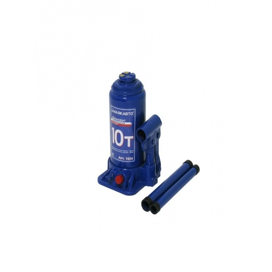 Домкрат 10т. гидравлический бутылочный 200-385 мм, в картонной уп. "Автомагнат" - 1
