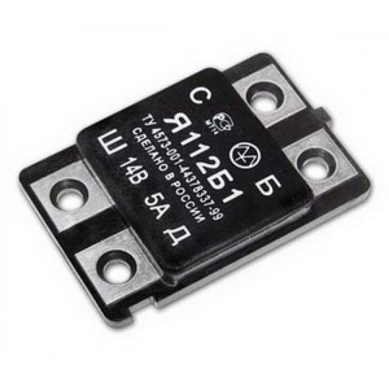 Реле регулятор напряжения интегральное УАЗ, Москвич (Я112А, Я112А1, 41.3702 и 4302.3702) н/о "ЭМИ" - 1