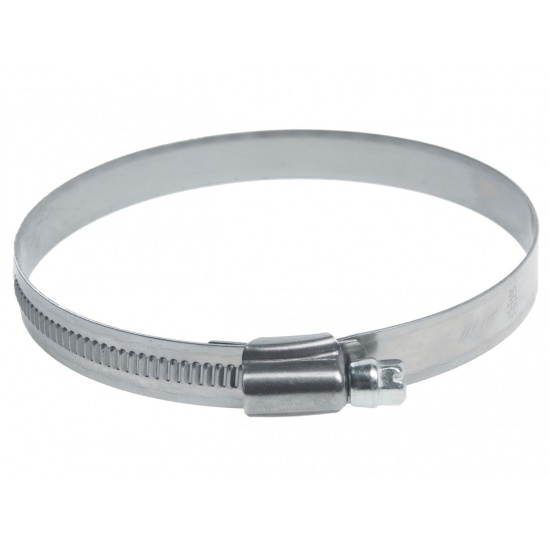 Хомут 80-100 мм, ширина 9мм, ленточный, W2-Нержавеющая сталь, болтовое крепление "Автомагнат" (25) - 1