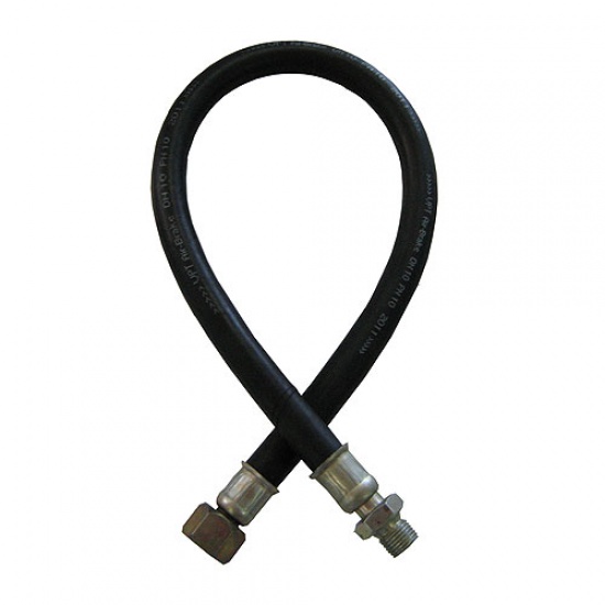 Шланг тормозной передний КАМАЗ-5320 резиновый (61,5см) (гайка/штуцер) "Автомагнат" - 1