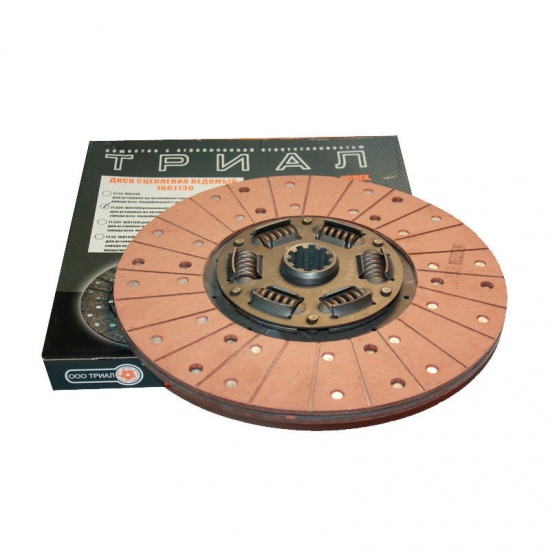 Диск сцепления ведомый ГАЗ-53 усиленный "ТРИАЛ" (5) - 1