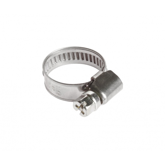 Хомут 12-20 мм, ширина 9мм, (Форма Ключа) ленточный, W2-Нержавеющая сталь "Автомагнат" (100) - 1