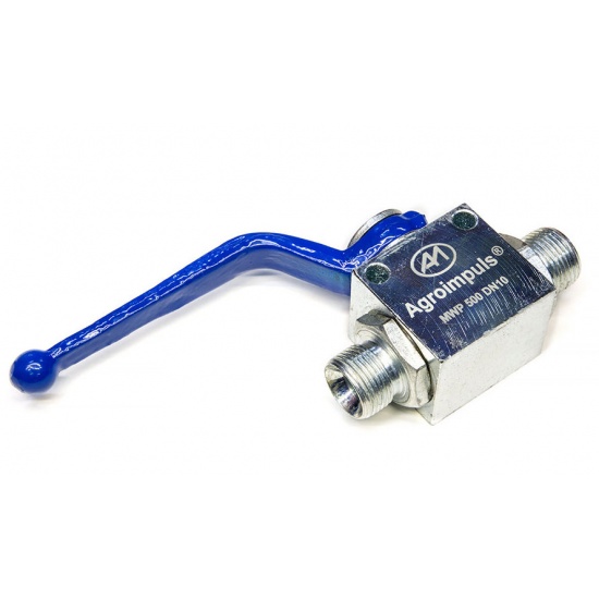 Кран гидравлический 2-х ходовой (М22*1,5-М22*1,5-М22*1,5) AGROIMPULS - 1