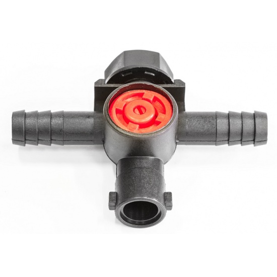 Отсечное устройство шлангового типа d14 с гаечным крепежом проходное N - 1