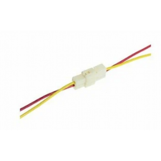 Разъём 2 контакта с проводами 6.3 мм в сборе - 1