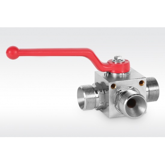 Кран гидравлический 3-х позиционный ( M27х1,5/DM-10mm ) ( Упак. - 2 шт. ) - 1