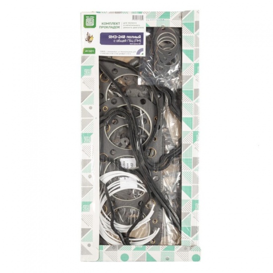 Комплект прокладок двигателя ЯМЗ-240 ПОЛНЫЙ с  ГБЦ (148  позиции) ПМ "ГБЦ" - 1