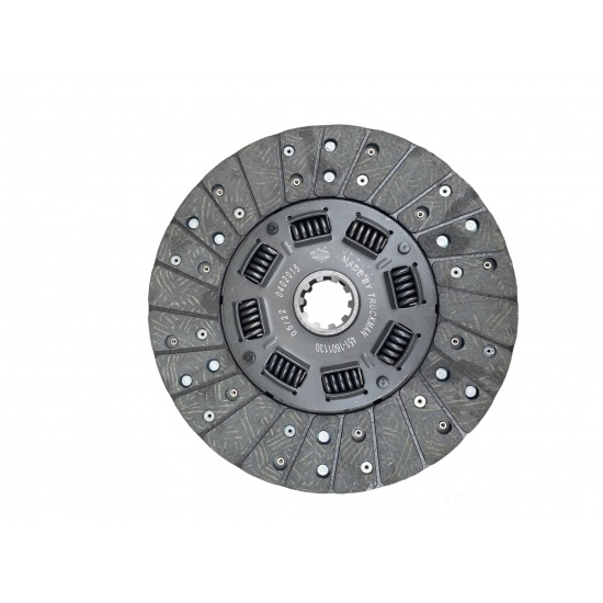 Диск сцепления ведомый УАЗ-451, 452 КПП 4-ступ. рычаж. нажим. (11) "ТрансМаш" - 1