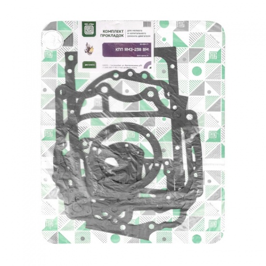Комплект прокладок КПП ЯМЗ-238 А 16 позиций на подложке "ГБЦ" - 1