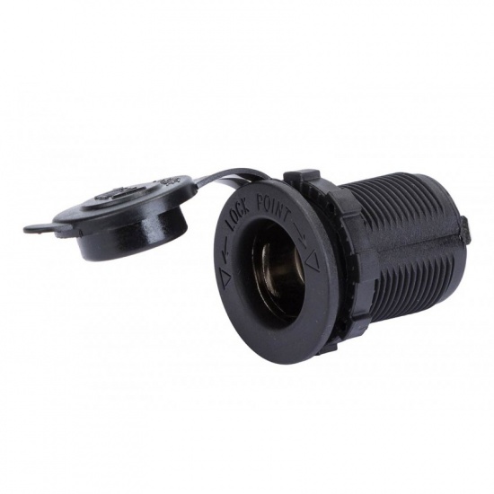 Гнездо прикуривателя УАЗ 12В/20A, 24В/10A d29мм, без подсветки (800040) "redBTR" - 1