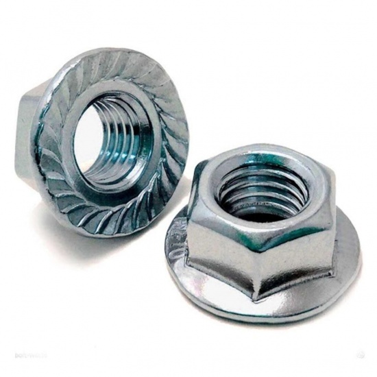 Гайка на болт крепления сегмента М6 DIN 6923(Симферополь)(200шт) - 1