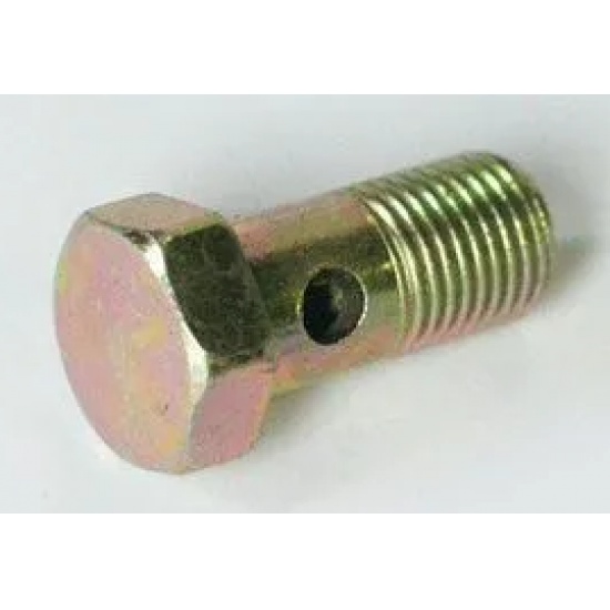 Болт-штуцер (1 отв.) М10*1.0*21 МАЗ крепления трубки дренажной к ТНВД ЯМЗ - 1