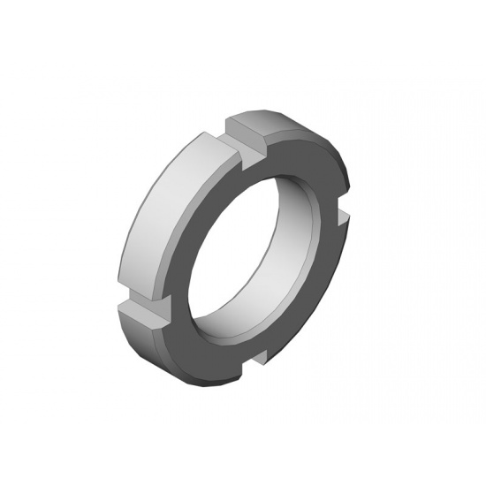 Гайка М30х1,5-6Н.05.019 ГОСТ 11871-80 круглая шлицевая - 1