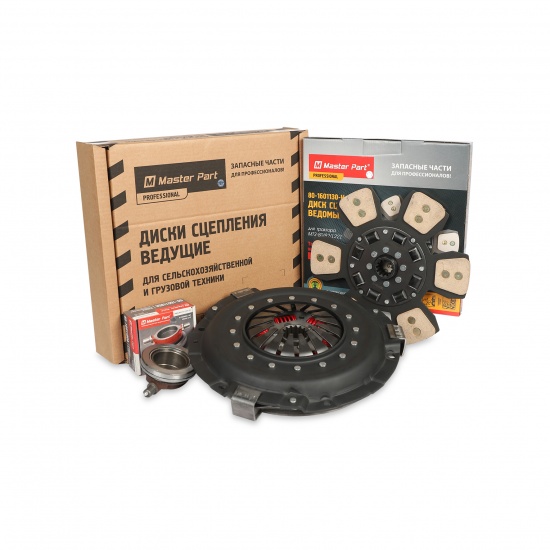 Муфта сцепления ЛЕПЕСТКОВАЯ в комплекте с диском ( КЕРАМ.НАКЛАДКИ СО ВТУЛКАМИ +ОТВОДКА  ) - 1