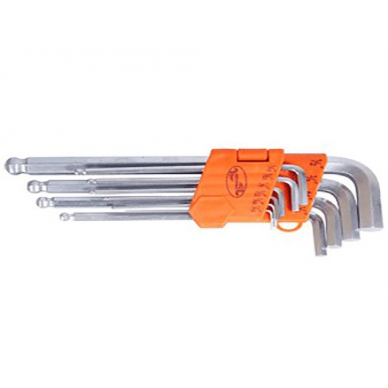 Набор шестигранников L-образных (1/16-1/2) 10шт. дюймовые с шаром АвтоDело (39152)  (10) - 1